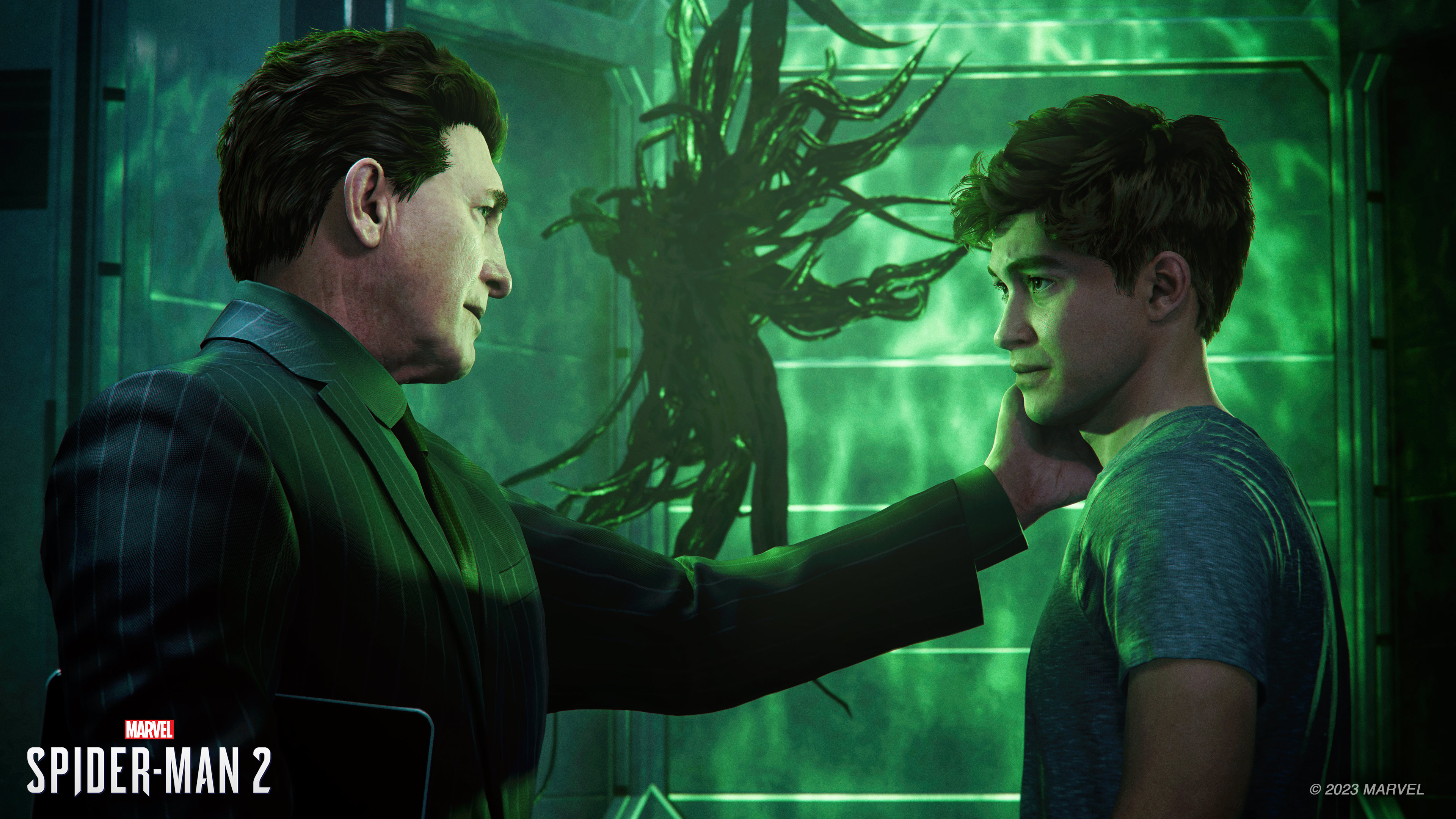 Harry and his father in Spider-Man 2