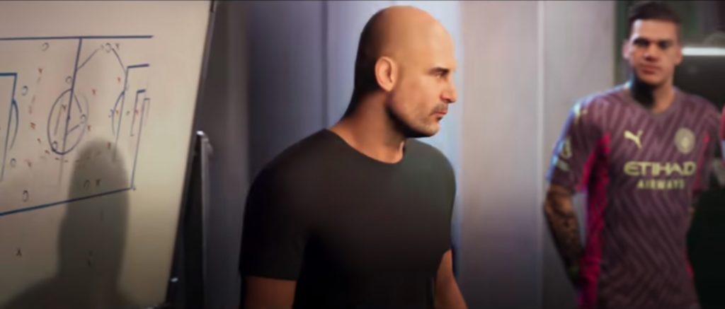 Pep Guardiola featured in the announcement trailer of EA Sports FC