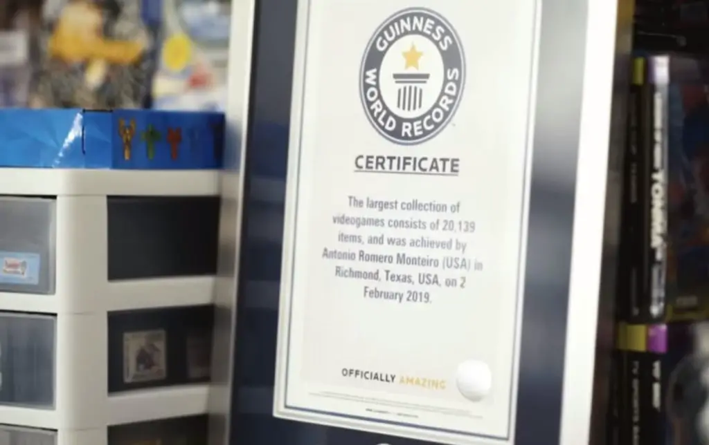 Guinness World Records for the largest video game collection