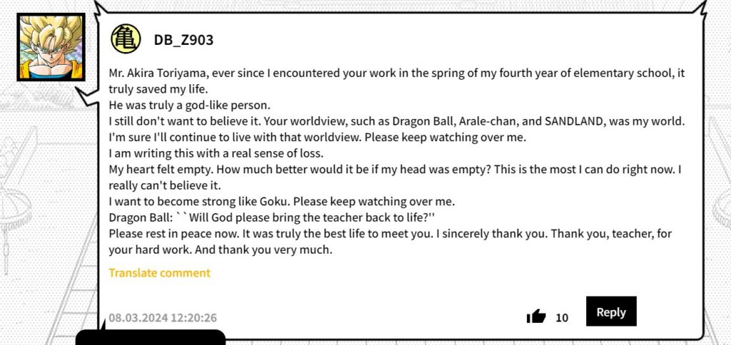 Dragon Ball Creator Akira Toriyama Has Passed Away At 68