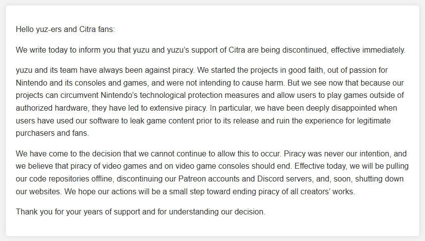 Yuzu Emulator Shut Down As Developer Agrees To Pay $2.4 Million In Damages To Nintendo