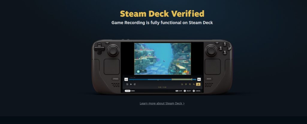 Steam Announce Game Recording Is Available For Everyone!