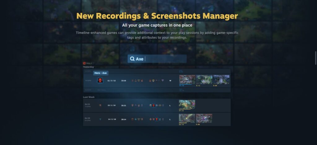 Steam Announce Game Recording Is Available For Everyone!