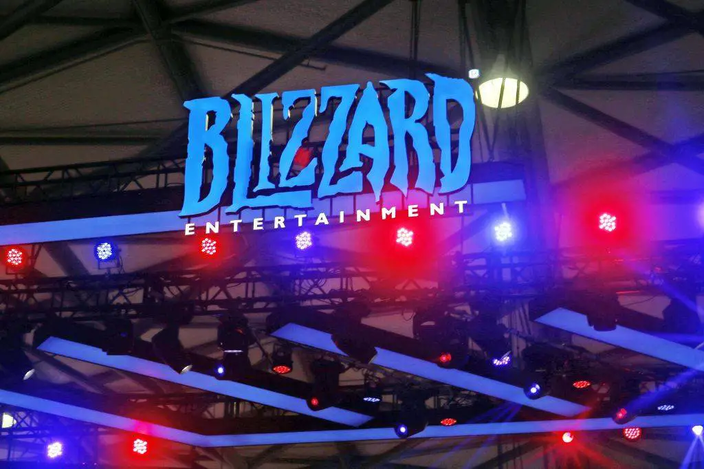 US gaming giant Blizzard Entertainment during the annual China Digital Entertainment Expo and Conference, known as ChinaJoy, in Shanghai.  (Photo credit: CNS / AFP/ Getty Images)