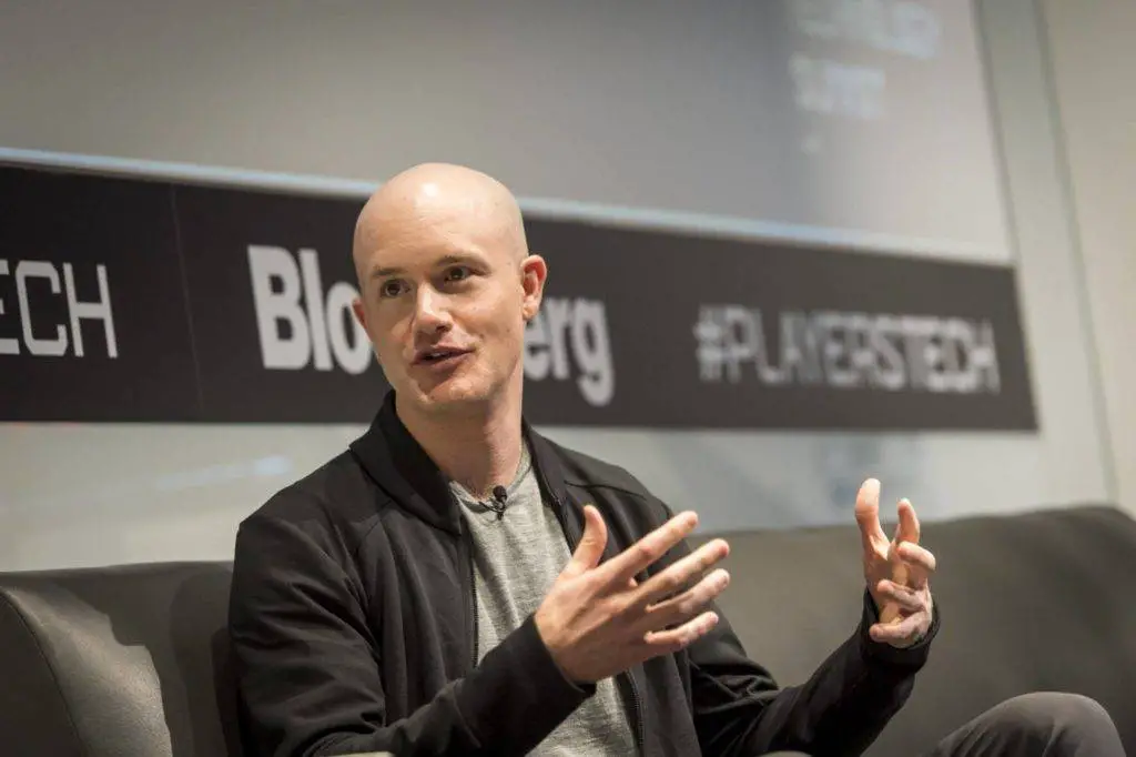 Brian Armstrong, co-founder and CEO of Coinbase Inc., speaks during The Players Technology Summit in San Francisco, California, U.S. (Photo credit: David Paul Morris/Bloomberg)