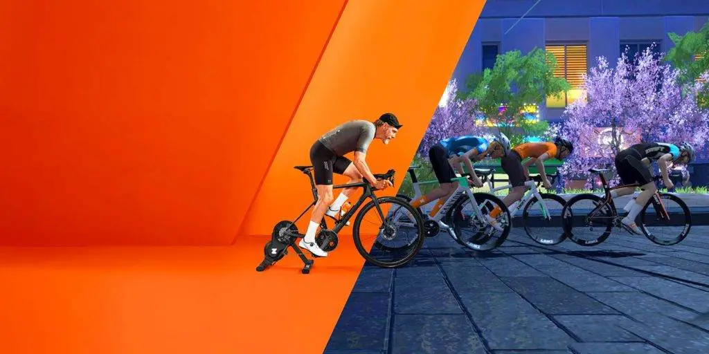 Zwift is virtual game played with physical stationary bike