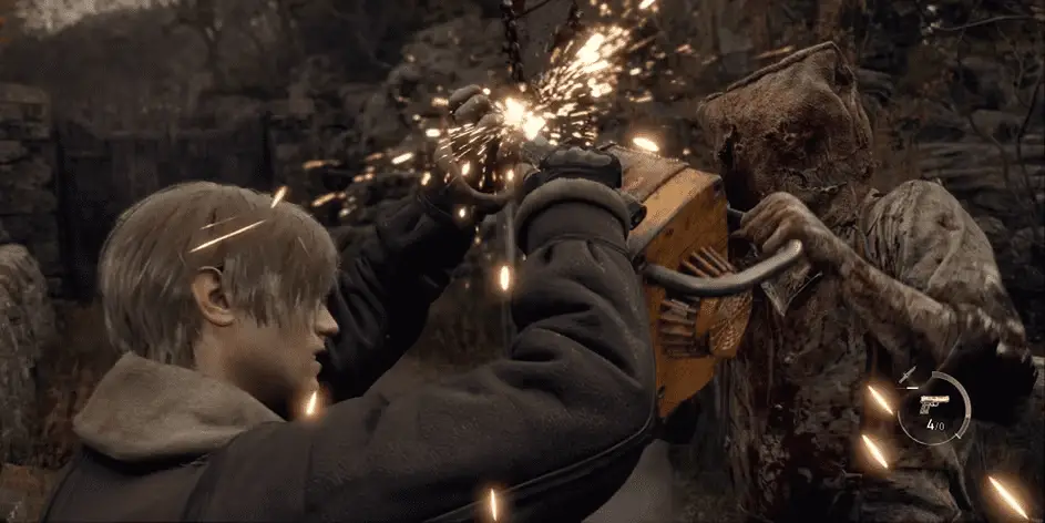 Primal knife helps to parry in Resident Evil 4 remake