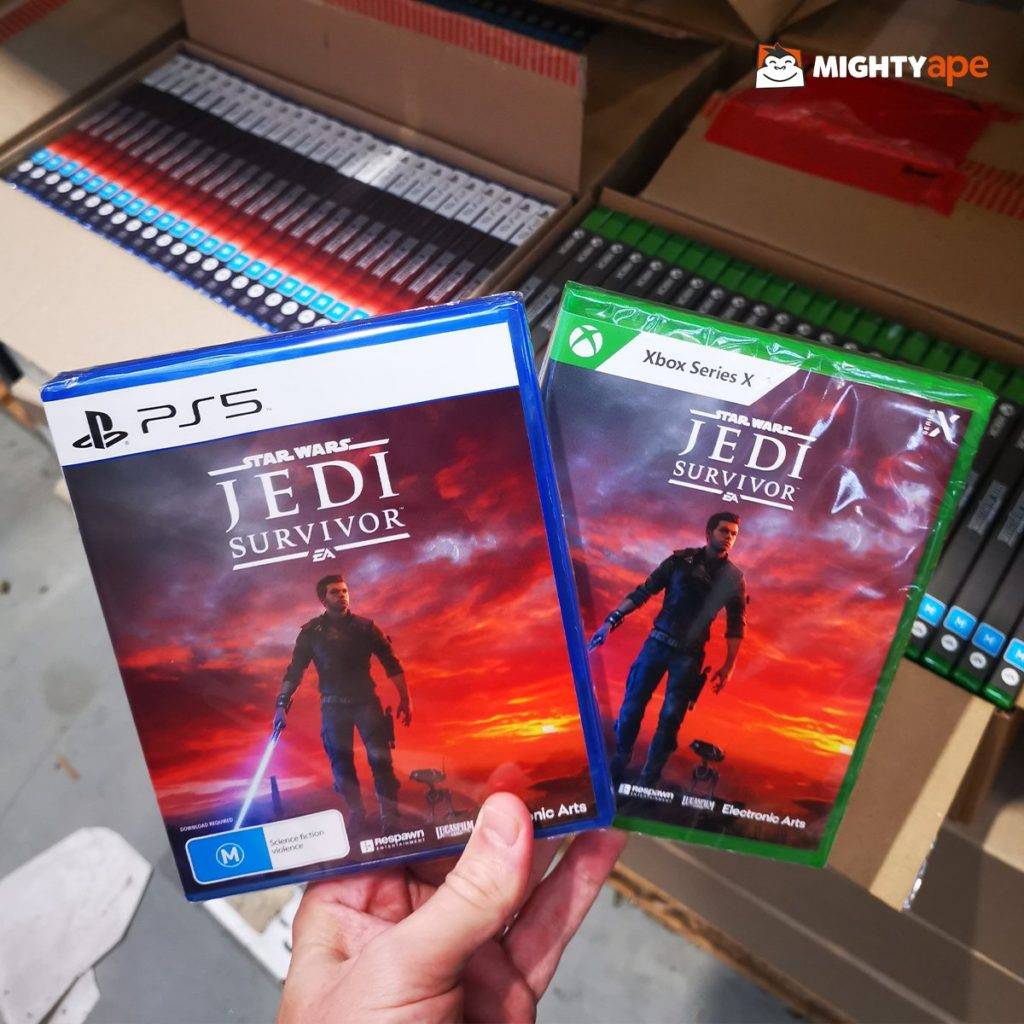 Star Wars Jedi Survivor shipping (Photo credit: @MightyApeGames/Twitter)