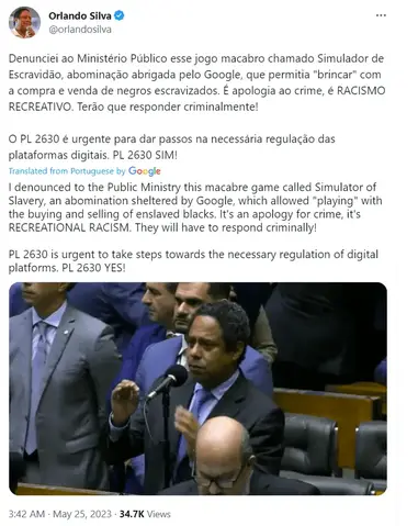 Brazil: 'Slavery Simulator' Game Sparks Outrage, Google Responds