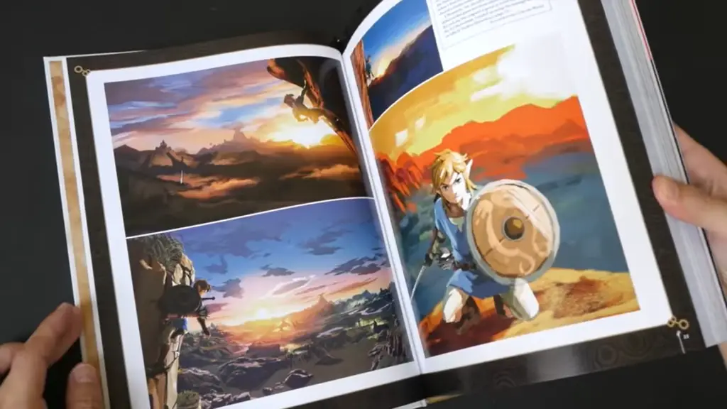 The video game art book of the legend of Zelda