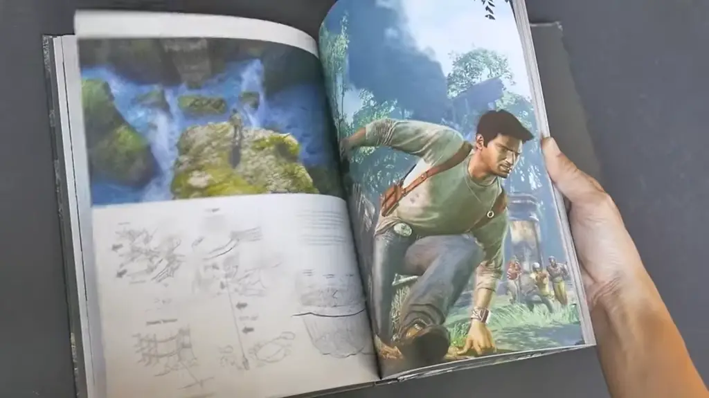 video game art book of Uncharted Trilogy