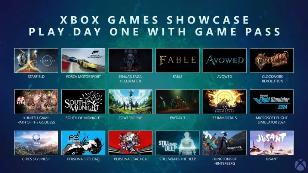 All the games at Xbox Games Showcase 2023