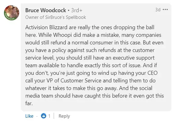 Bruce Woodcock react to Whoopi Goldberg's case with Blizzard Entertainment over Diablo 4