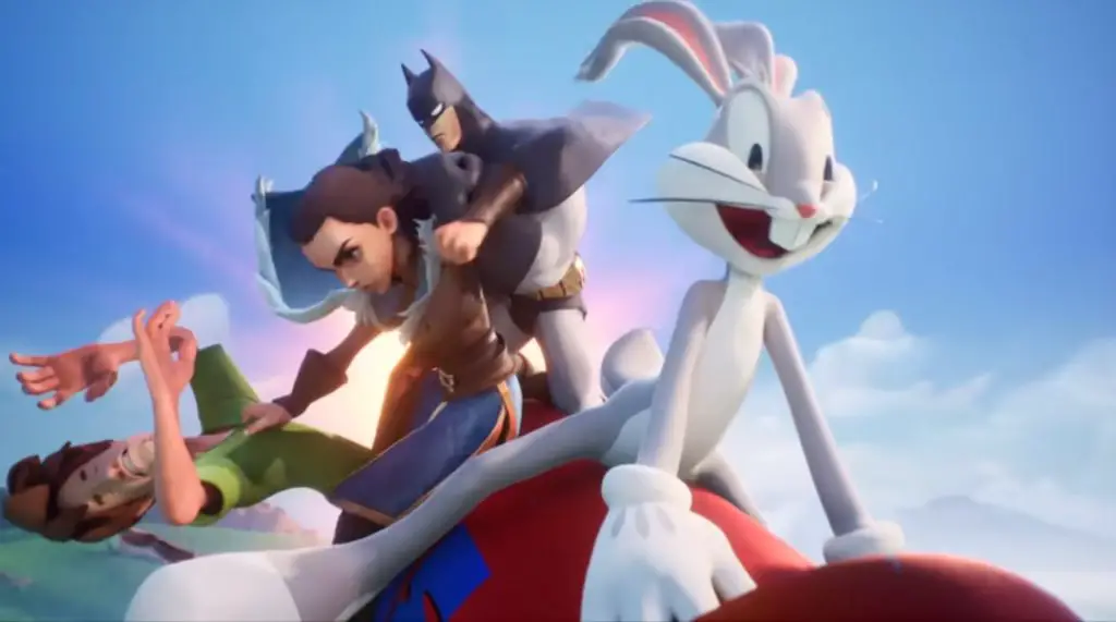 Shaggy, Batman, Arya Stark, and Bugs Bunny in MultiVersus