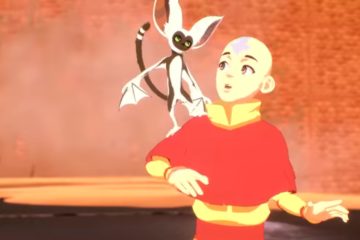 Aang with Appa in Avatar the Last Airbender: Quest for Balance