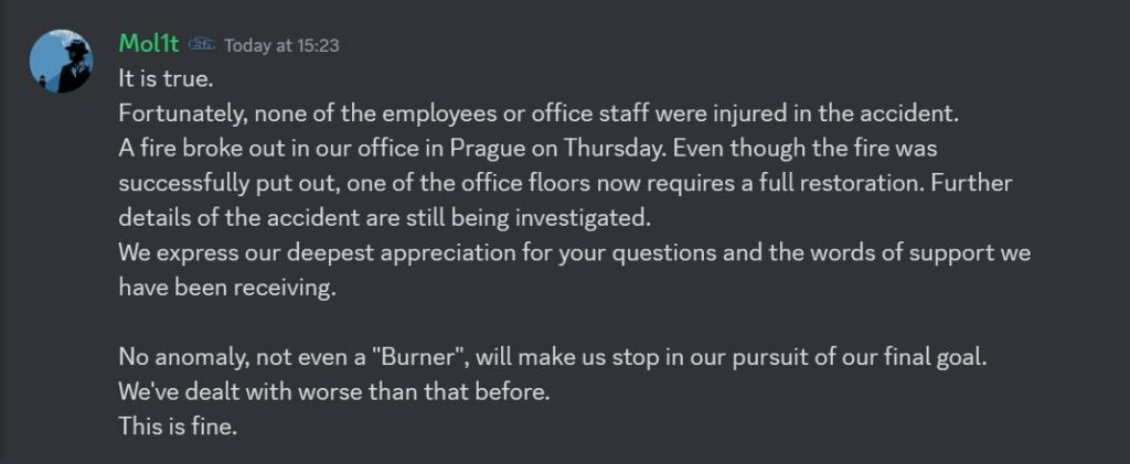 GSC Game World’s Prague Office Damaged By Fire, Servers Affected