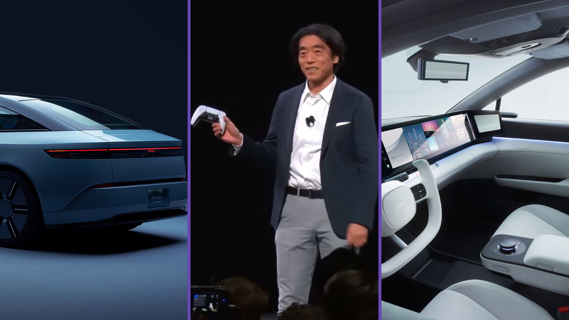 Sony Honda Mobility’s Afeela Driven Onto Stage With A PS5 Controller At CES