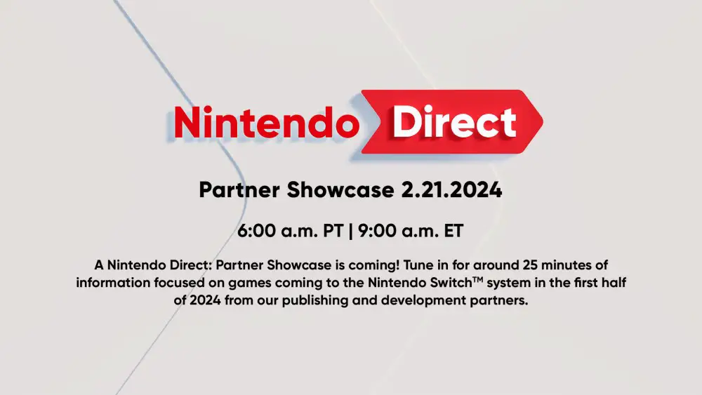 Nintendo Confirms 25 Minutes Partner Program On Wednesday November 21