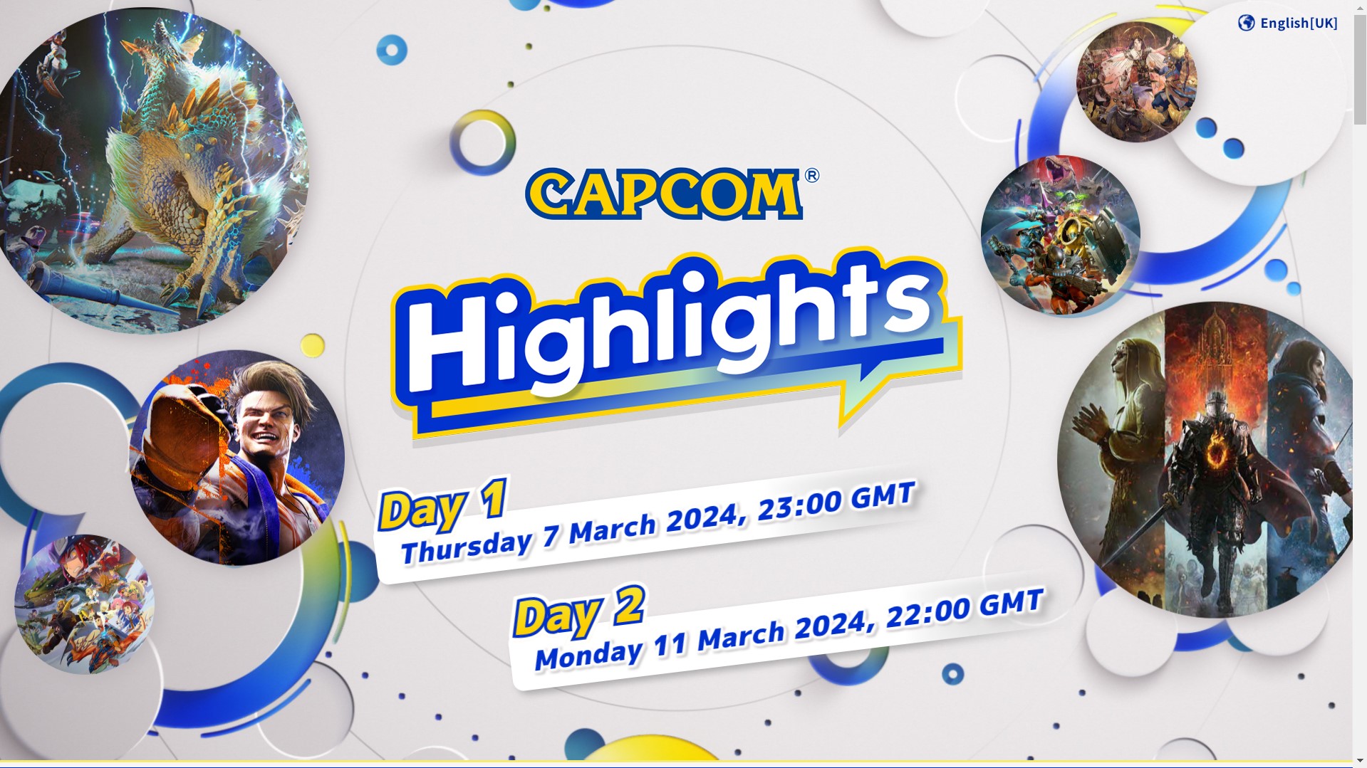 Capcom Highlights Will Present Two Digital Events On March 7 And 11